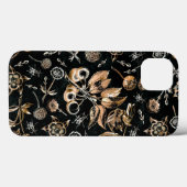 Faux Gold Beetles Flowers Leaves Cherry Fruits Case-Mate iPhone Case (Achterkant (horizontaal))