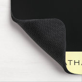 Faux Gold Black Elegant Monogramed Sjabloon Muismat (Hoek)