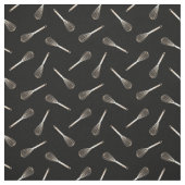 Faux Gold & Black Kitchen Whiskpatroon Stof (Swatch)