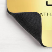 Faux Gold Black Modern Elegant Monogram Sjabloon Muismat (Hoek)