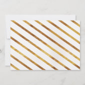 Faux Gold Black Mr Onederful Verjaardag Uitnodigin Kaart (Achterkant)