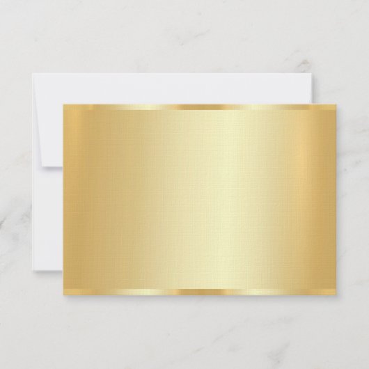 Faux Gold Blank Sjabloon Luxurieuze Linen Moderne (Voorkant)