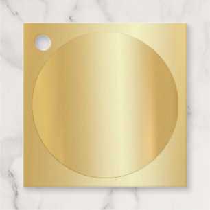 Faux Gold Blank Sjabloon Voeg Jouw tekst legant to Bedankjes Labels