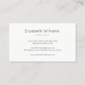 Faux Gold Blauwgroen Borstel Geschilderde Cirkelon Visitekaartje (Achterkant)