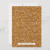 Faux Gold Bloemen Eenhoorn Eerste 1e Verjaardagsfe Kaart (Achterkant)