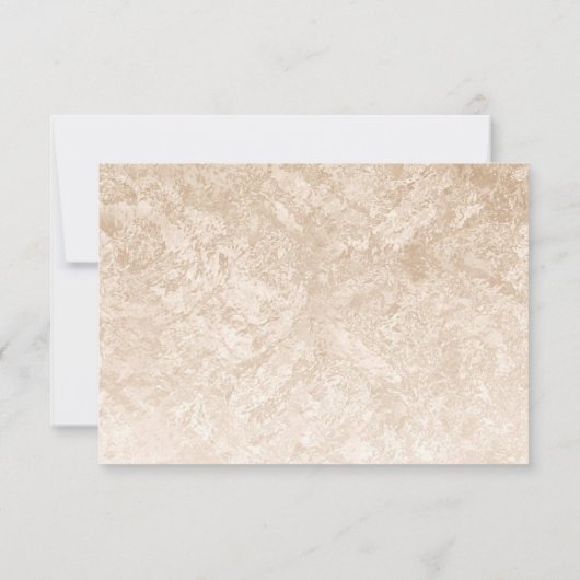 Faux Gold Botanische Lijst Trouwruimte RSVP Kaartje (Achterkant)