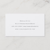 Faux Gold Brushed Grey Background Visitekaartje (Achterkant)