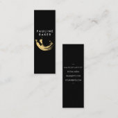 Faux Gold Brushed Mini Visitekaartje (Voorkant / Achterkant)