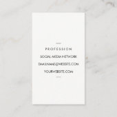 Faux Gold Brushed | QR-code Visitekaartje (Achterkant)