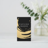 Faux Gold Brushed Visitekaartje (Staand voorkant)