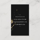 Faux Gold Brushed Visitekaartje (Achterkant)