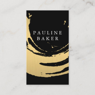 Faux Gold Brushed Visitekaartje