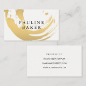 Faux Gold Brushed Visitekaartje (Voorkant / Achterkant)