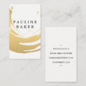 Faux Gold Brushed Visitekaartje (Voorkant / Achterkant)