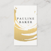 Faux Gold Brushed Visitekaartje (Voorkant)