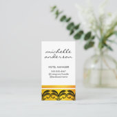 Faux Gold Brushed // Voortreffelijk element Visitekaartje (Staand voorkant)