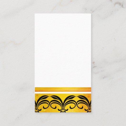 Faux Gold Brushed // Voortreffelijk element Visitekaartje (Achterkant)