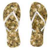 Faux Gold Bubble Teenslippers (Voetbed)