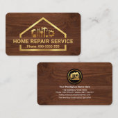 Faux Gold Building Handyman Tools Lijst Visitekaartje (Voorkant / Achterkant)