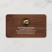 Faux Gold Building Handyman Tools Lijst Visitekaartje (Achterkant)