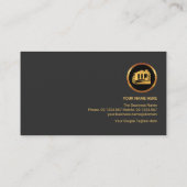 Faux Gold Building Roof Handyman Contractor Visitekaartje (Achterkant)