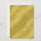 Faux Gold Calligraphy 50th Jubileum Invitation Kaart (Achterkant)