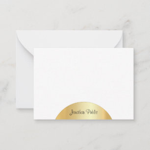 Faux Gold Calligraphy Monogram Elegant Sjabloon