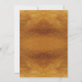 Faux Gold Calligraphy Wildflower 50ste Jubileum Kaart (Achterkant)