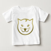 Faux Gold Cat Face - Aangepaste achtergrondkleur (Voorkant)