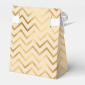 Faux Gold Chevron Patroon Bedankdoosjes (Achterkant)