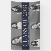 Faux Gold Class van 2018 Afstuderen Fotocollage Spandoek (Verticaal)