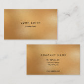 Faux Gold Classic, eenvoudig, met twee zijden Visitekaartje (Voorkant / Achterkant)