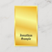 Faux Gold Classic Style Tekst elegante Sjabloon Visitekaartje