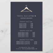 Faux Gold Clothes Hanger | Prijzen en diensten Flyer (Voorkant)