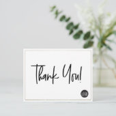 Faux Gold Company Logo Custom Hartelijk dank Brief Briefkaart (Staand voorkant)