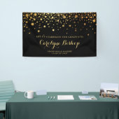 Faux Gold Confetti - Persoonlijk Afstuderen | Zwar Spandoek (Beurs)
