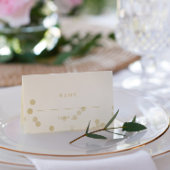 Faux Gold Confetti Plaatskaartje