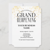 Faux Gold Confetti Stars Groot heropenen Kaart (Voorkant)