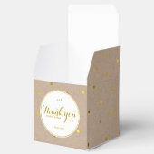 Faux Gold Confetti Stippen Bedankdoosjes (Geopend)