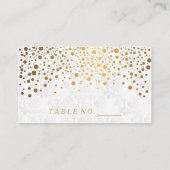 Faux Gold Confetti Stippen Plaatskaarten Plaatskaartje (Achterkant)