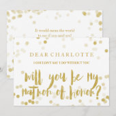 Faux Gold Confetti... zal jij mijn tactiek zijn. Kaart (Voorkant / Achterkant)