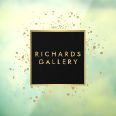 Faux Gold Confetti zwart/transparant Raamsticker (Vel 3)