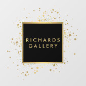 Faux Gold Confetti zwart/transparant Raamsticker (Vel)