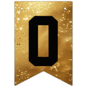 Faux Gold CONGRATULATIONS! sparkling Party Vlaggetjes (Tweede vlag)