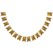 Faux Gold CONGRATULATIONS! sparkling Party Vlaggetjes (Alle)