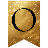 Faux Gold CONGRATULATIONS! sparkling Party Vlaggetjes (Tweede vlag)
