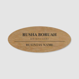 Faux Gold Corporate Employee Badge nametags