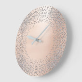 Faux Gold Crystals Confetti Glitter Powder Roze Grote Klok (Hoek)