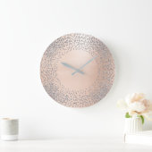 Faux Gold Crystals Confetti Glitter Powder Roze Grote Klok (Huis)