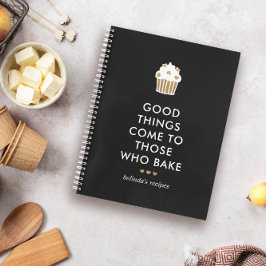 Faux Gold Cupcake Goede dingen bakken recept Notitieboek